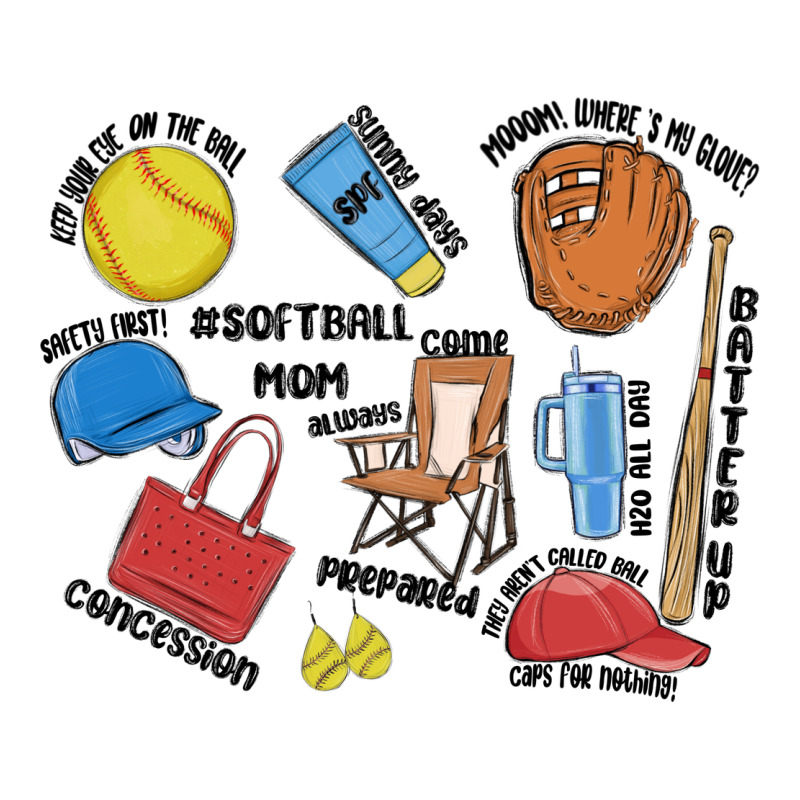 Softball Mom Urban Heavy Tee by MaliasSmallBusiness | Teevron