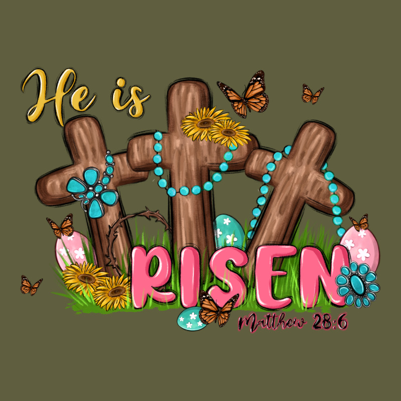 He Is Risen Vintage Tee by MaliasSmallBusiness | Teevron