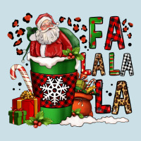 Fa La La La La Christmas Santa Claus Coffee Cup Ladies Tee | Teevron