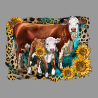 Hereford Cow And Hereford Calf With Leopard Vintage Hoodie | Teevron
