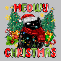 Meowy Christmas Black Cat Long Sleeve Tee | Teevron