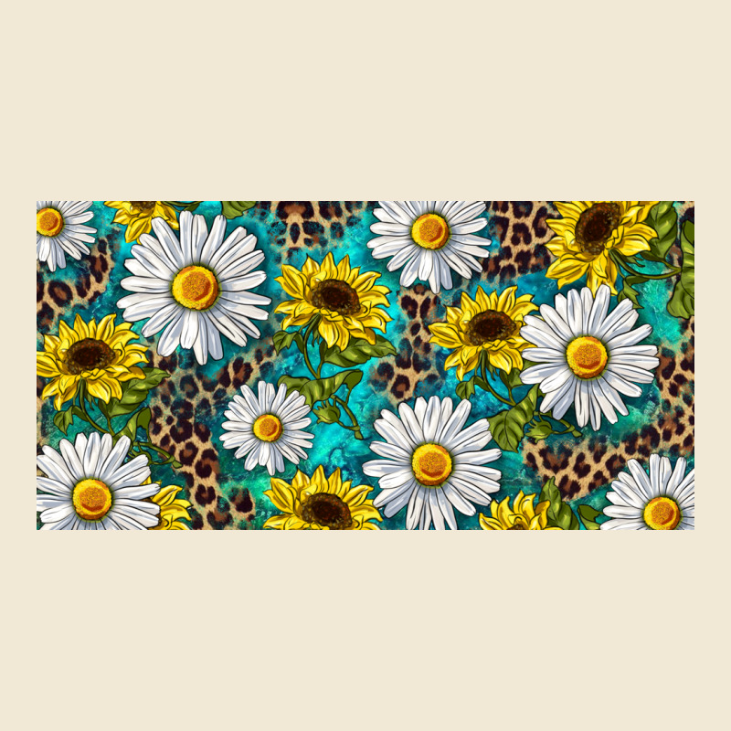 Sunflower And Daisy With Leopard Ladies Tee by RanaPortraitStore | Teevron