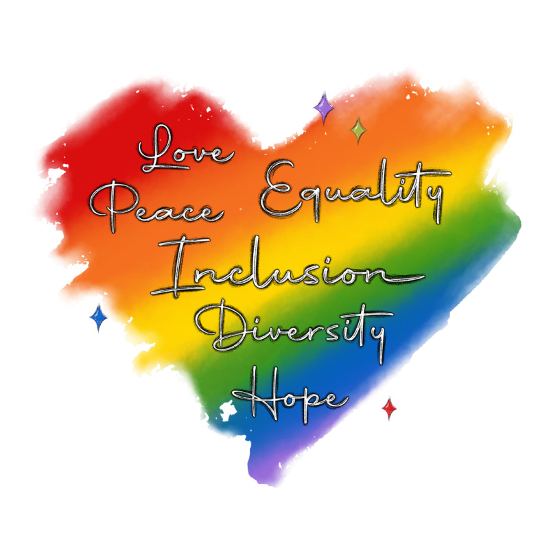 Kindness Equality Peace Love Inclusion Diversity H Urban Heavy Tee by MaliasSmallBusiness | Teevron