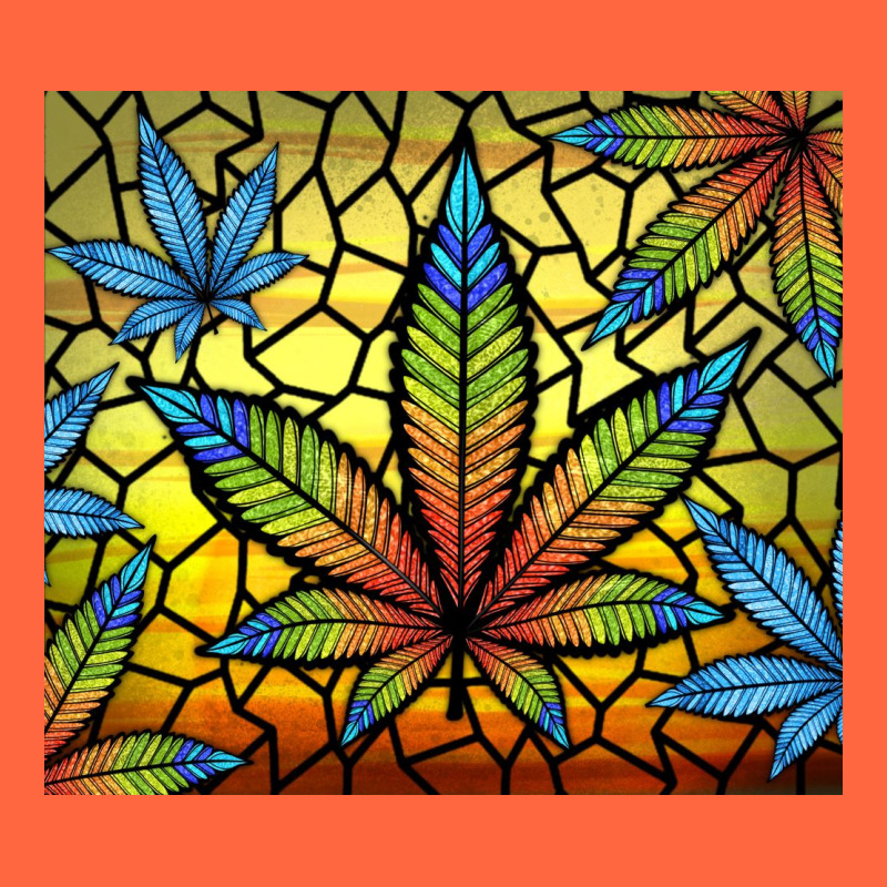 Stained Glass Weed Premium Hoodie by TumblerDesignByShophia | Teevron