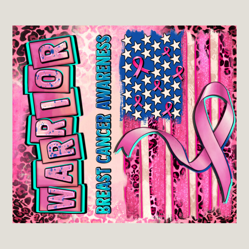 Warrior Breast Cancer And American Flag Heavy Core Tee by AdoDesignShop | Teevron