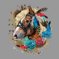 Haflinger Horse Floral Vintage Hoodie | Teevron