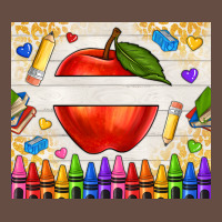 Custom Teacher Name Apple Long Sleeve Tee | Teevron
