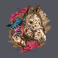 Floral Appaloosa Horse With Feathers Vintage Hoodie | Teevron