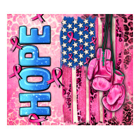 hope  breast cancer and american flag | Teevron