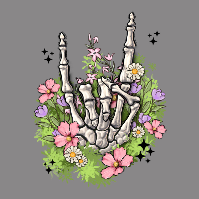 Skeleton Flowers Vintage Tee by MaliasSmallBusiness | Teevron