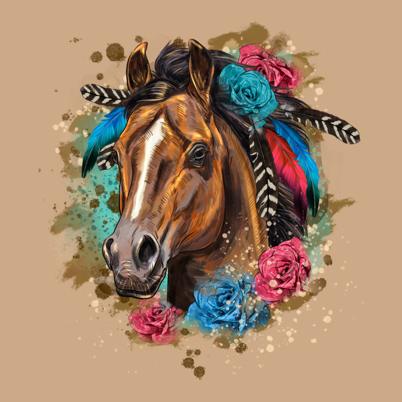 Quarter Horse Floral Vintage Hoodie by LillyAllenDesigns | Teevron