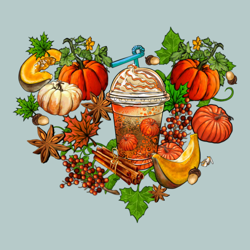 Fall Pumpkin Heart Heavy Core Tee by AdoDesignShop | Teevron