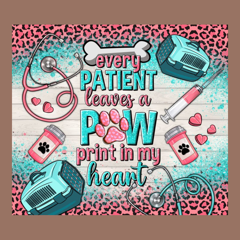 Every Patient Leaves A Paw Print In My Heart Premium Hoodie by TumblerDesignByShophia | Teevron