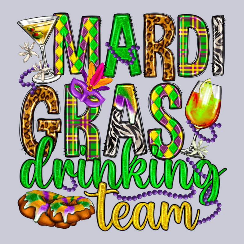 Mardi Gras Drinking Team Heavyweight Hoodie by HowdyJamesFarm | Teevron
