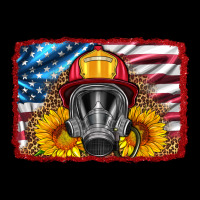 Firefighter Air Mask And Sunflower Ladies Tee | Teevron