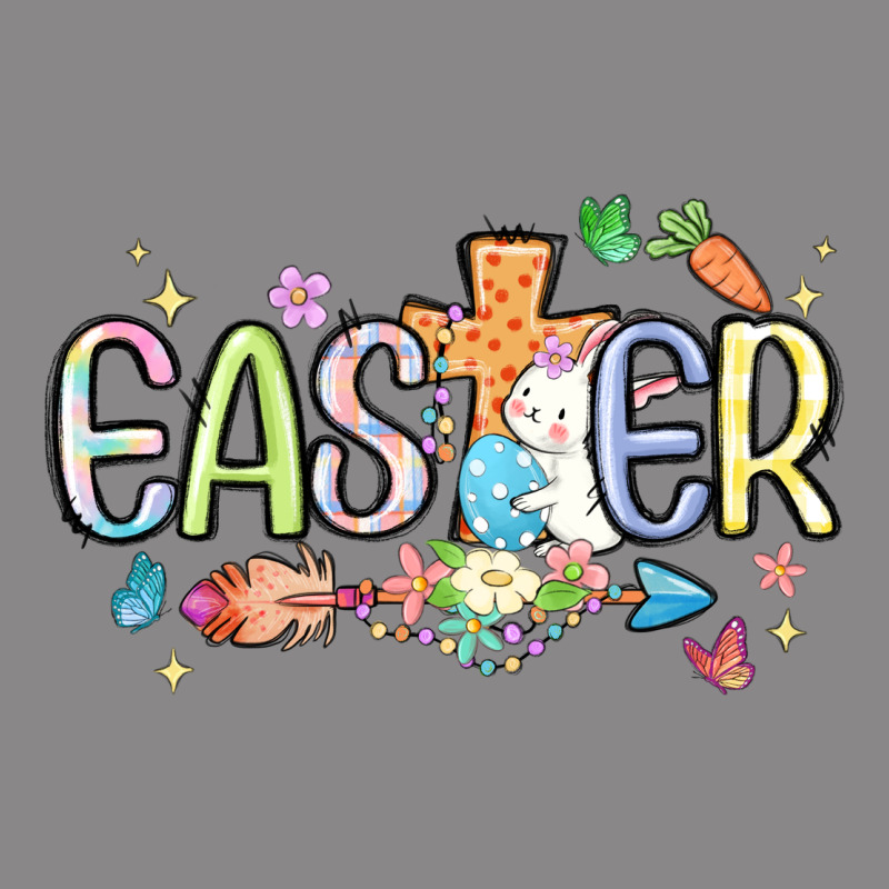 Easter Cross With Bunny Vintage Tee by MaliasSmallBusiness | Teevron