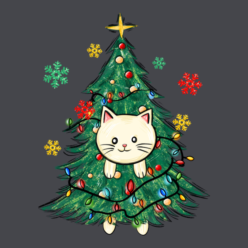Christmas Tree Cat Long Sleeve Tee by MaliasSmallBusiness | Teevron