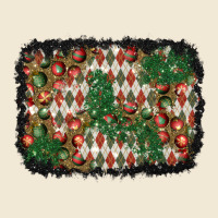 Christmas Ornament And Diamond Plaid  Background Premium Tee | Teevron