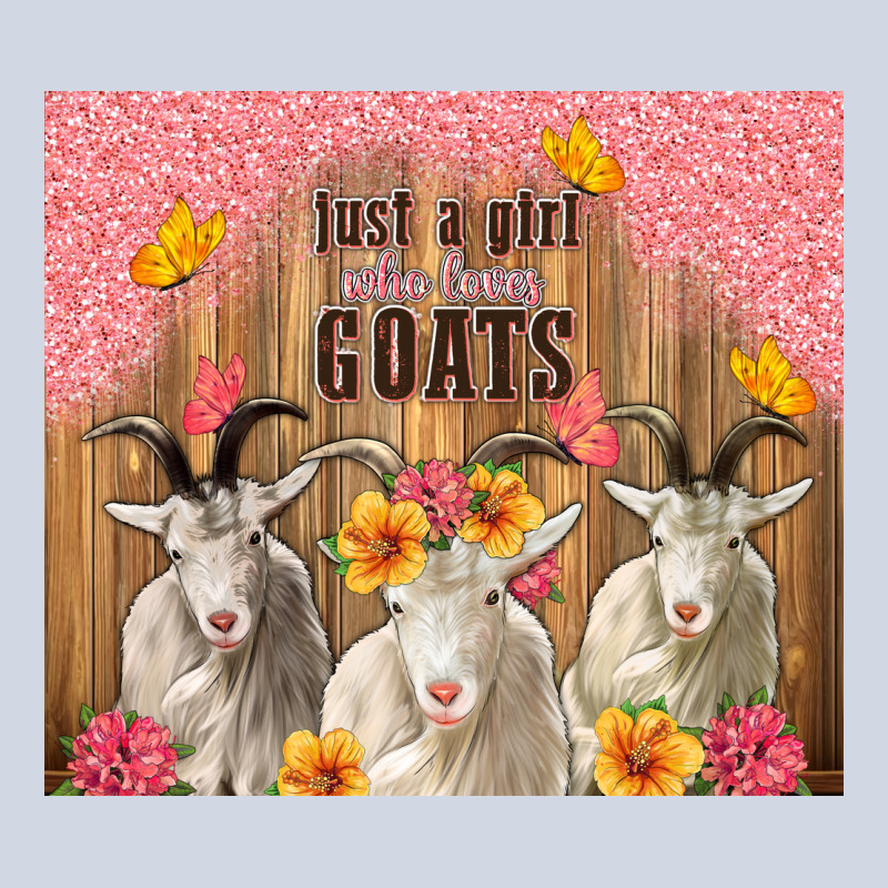 Just A Girl Who Loves Goats Tumbler Premium Sweatshirt by TumblerDesignByShophia | Teevron