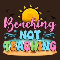 Beaching Not Teaching Black Back Heavy Core Tee | Teevron