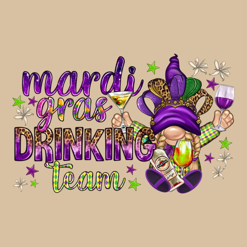 Mardi Gras Drinking Team With Gnome Heavyweight Hoodie by HowdyJamesFarm | Teevron