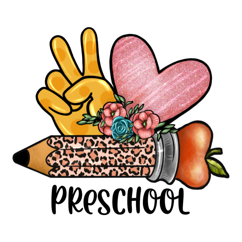 Peace Love Preschool Long Sleeve Tee by JahusDesignShop | Teevron
