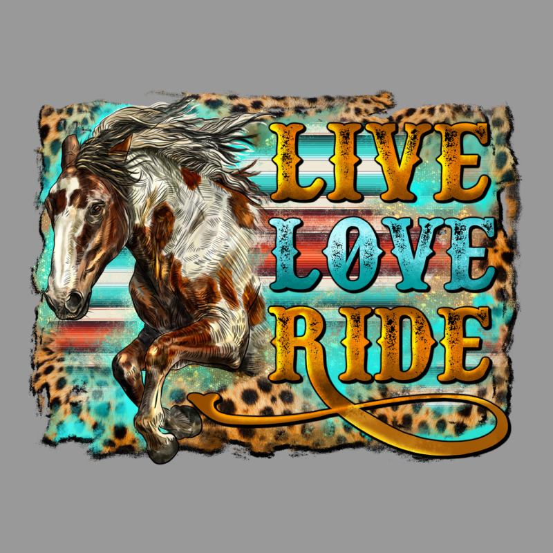 Live Love Ride Horse Vintage Hoodie by LillyAllenDesigns | Teevron