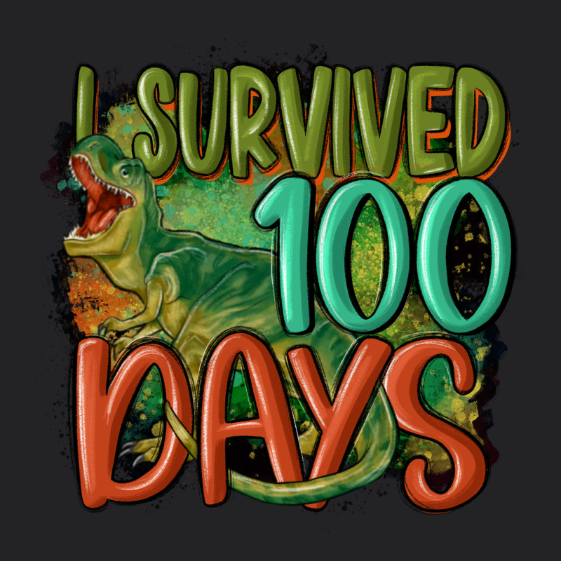 I Survived 100 Days Vintage Tee by MaliasSmallBusiness | Teevron