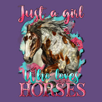 Just A Girl Who Loves Horses Mustang Vintage Hoodie | Teevron