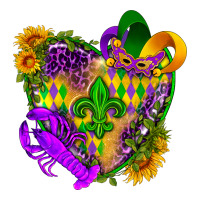 Mardi Gras Heart Heavyweight Hoodie | Teevron
