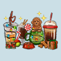 Christmas Coffee Cups With Poodle Ladies Tee | Teevron