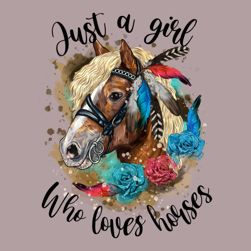 Just A Girl Who Loves Horses Haflinger Vintage Hoodie by LillyAllenDesigns | Teevron