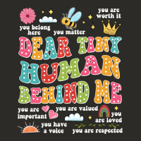 Customized Teacher Dear Tiny Human Behind Me Back Heavy Core Tee | Teevron
