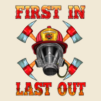 Firefighter Face Mask With Axes Ladies Tee | Teevron