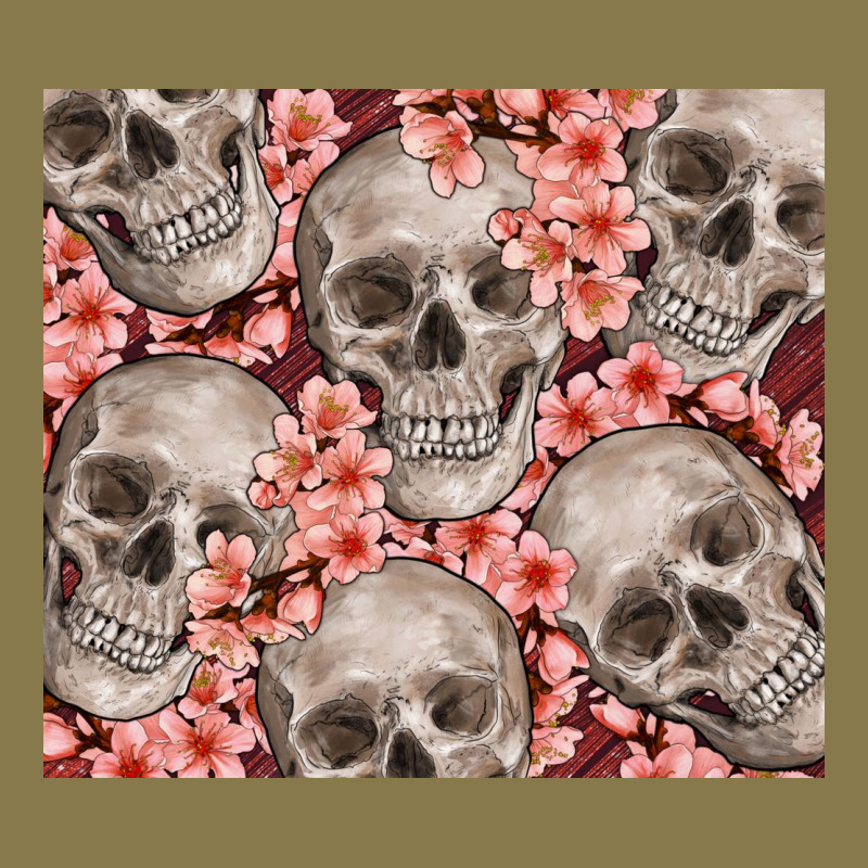 Skulls And Flowers Premium Hoodie by TumblerDesignByShophia | Teevron