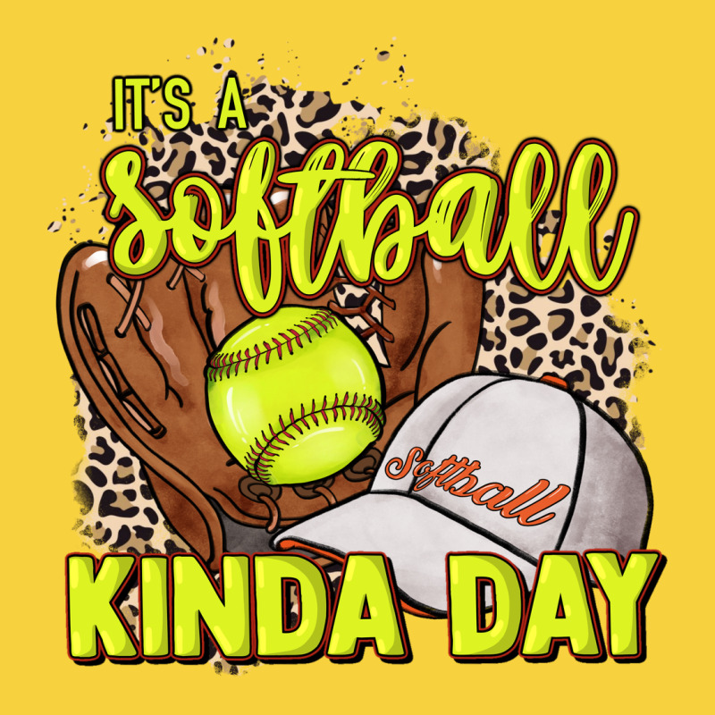 It's A Softball Kinda Day Leopard Premium Sweatshirt by HowdyJamesFarm | Teevron