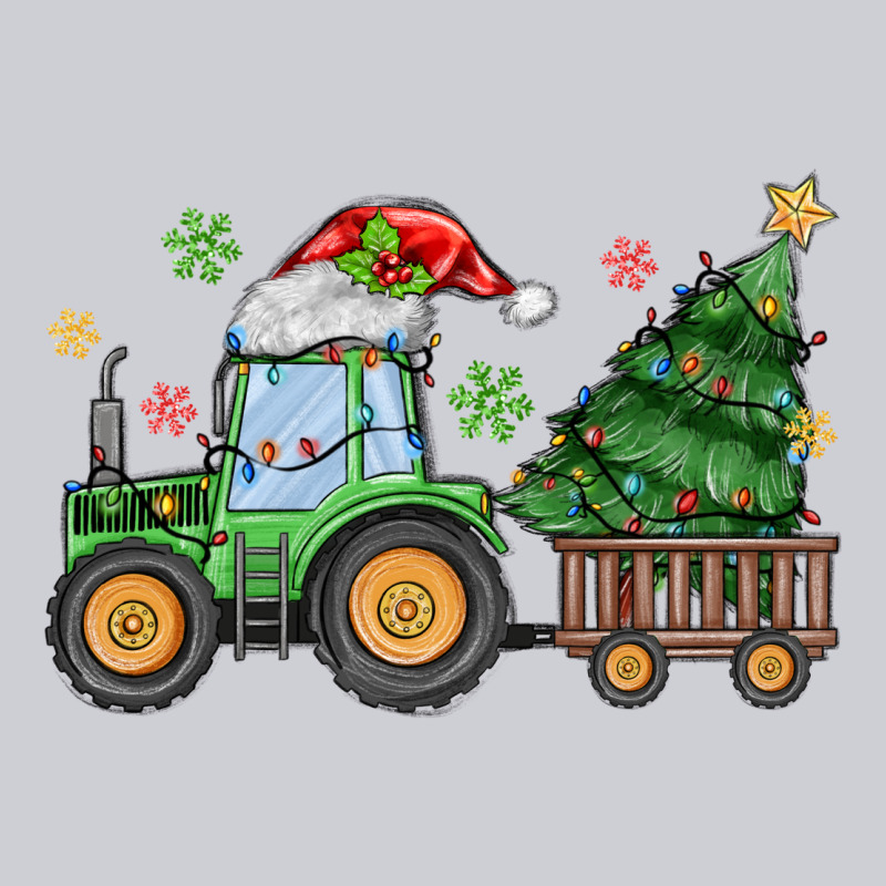 Christmas Tractor Heavyweight Sweatshirt by MaliasSmallBusiness | Teevron