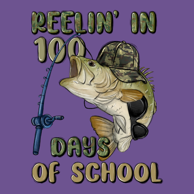 Reelin' In 100 Days Of School Vintage Tee by MaliasSmallBusiness | Teevron