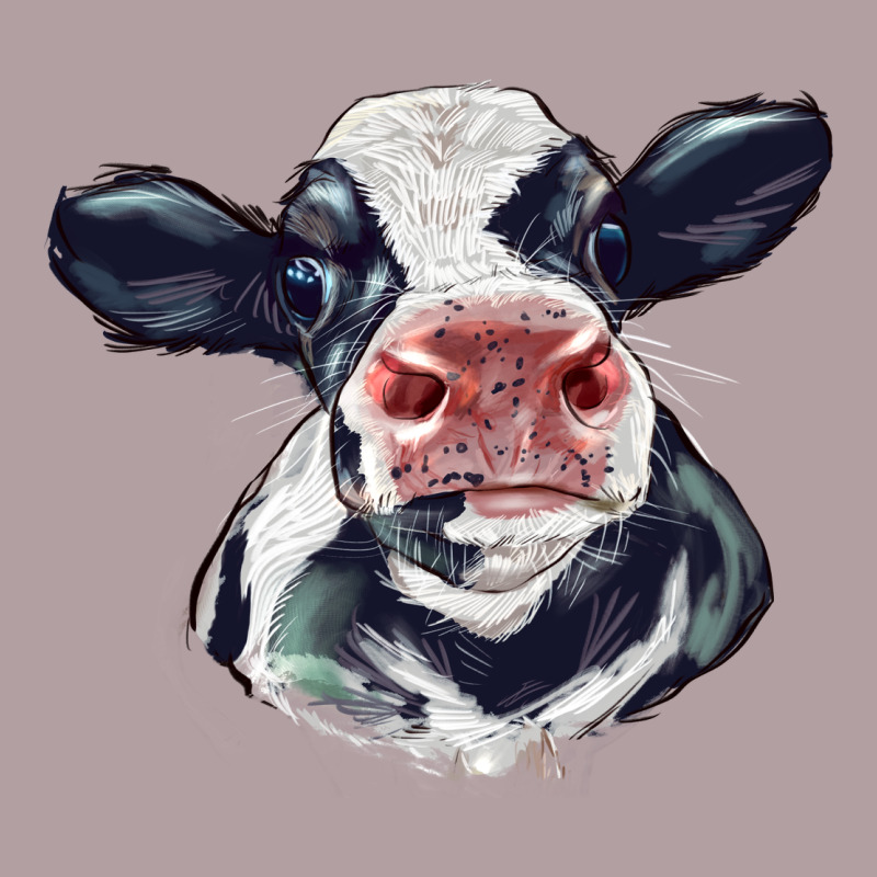 Holstein Calf Face Vintage Hoodie by LillyAllenDesigns | Teevron