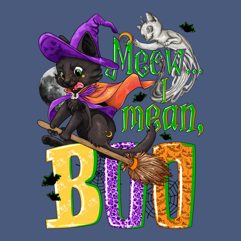 Meow I Mean, Boo Halloween Vintage Hoodie by NancyCooperArtShop | Teevron