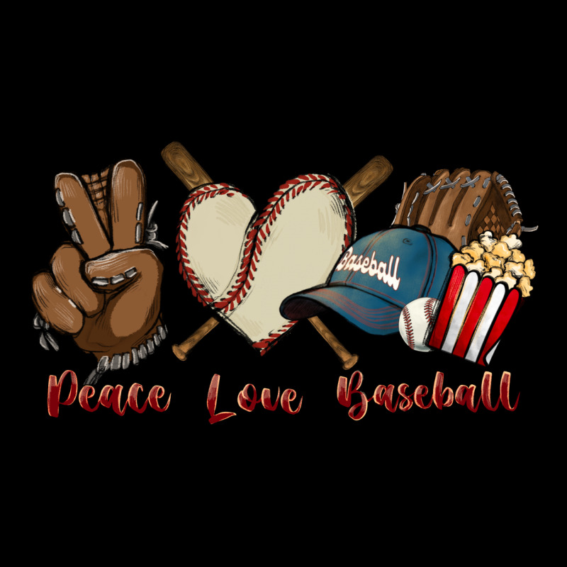 Peace Love Baseball Premium Sweatshirt by HowdyJamesFarm | Teevron
