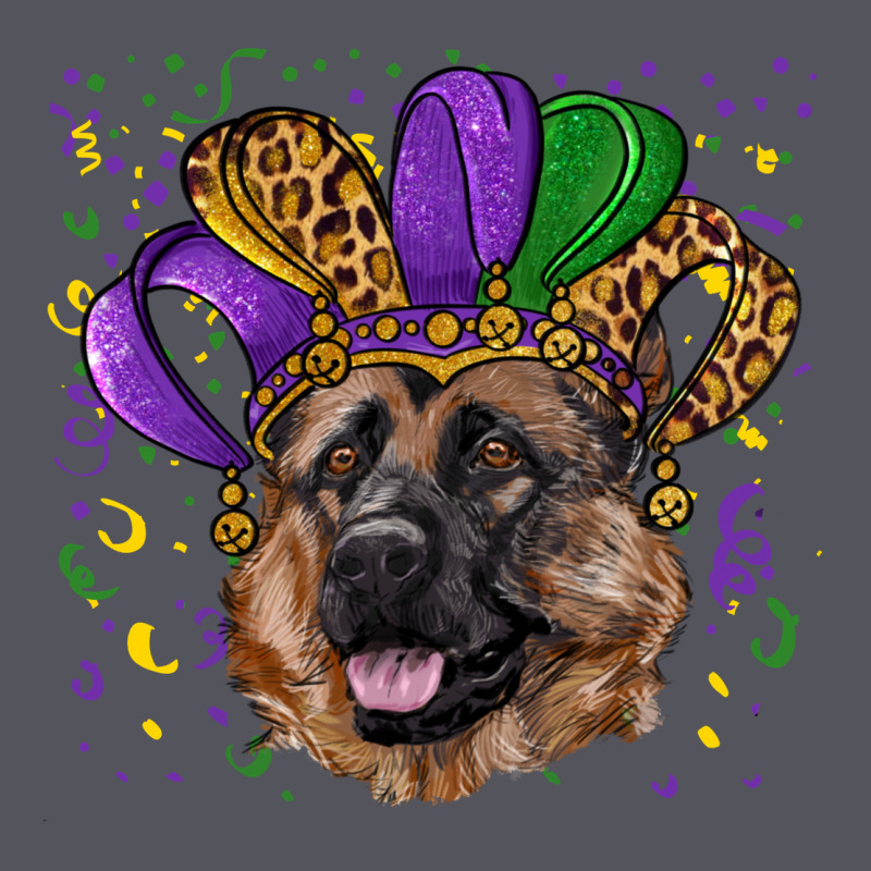 Mardi Gras Hat German Shepherd Vintage Hoodie by RanaPortraitStore | Teevron