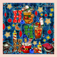 Christmas Ho Ho Ho With Coffee Cups And Ornaments With Plaid Seamless  Urban Hoodie | Teevron