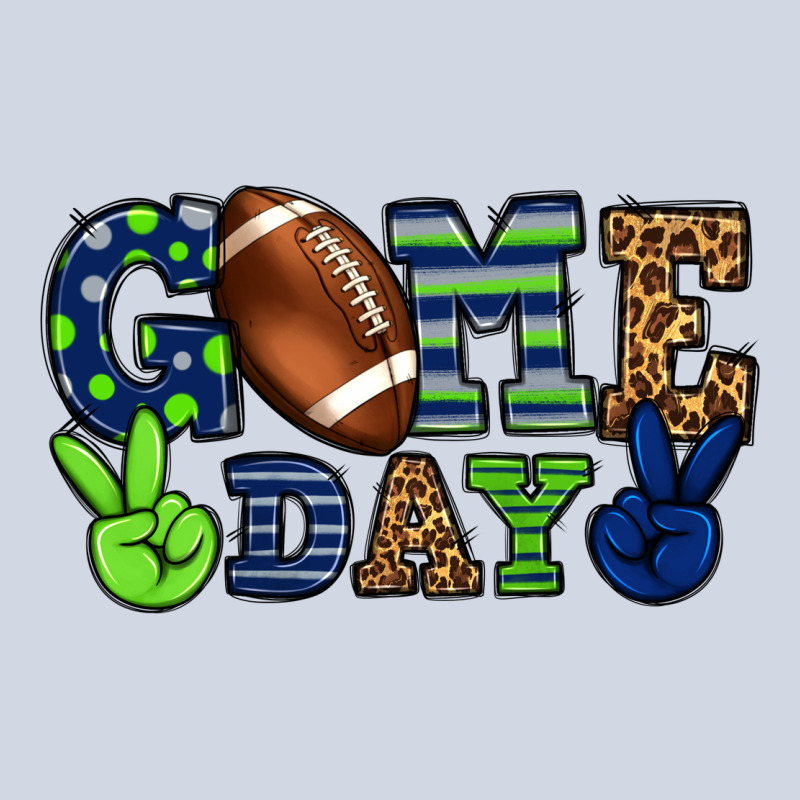Game Day Green And Blue Team Color Premium Sweatshirt by HowdyJamesFarm | Teevron