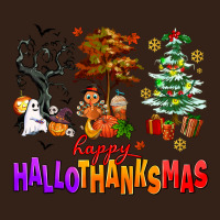 Happy Hallothanksmas Trees Heavy Core Tee | Teevron