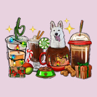 Christmas Coffee Cups With White Shepherd Ladies Tee | Teevron