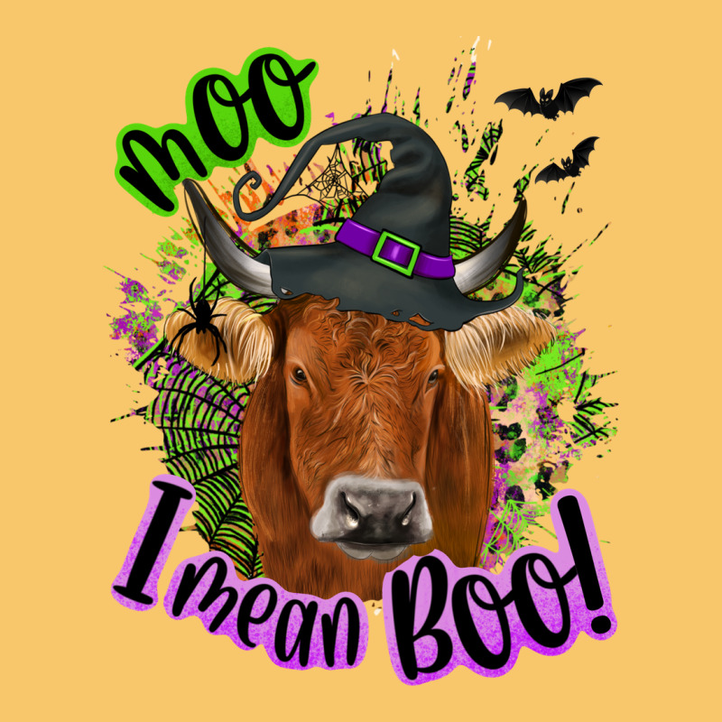 Moo I Mean Boo Cow Vintage Hoodie by NancyCooperArtShop | Teevron
