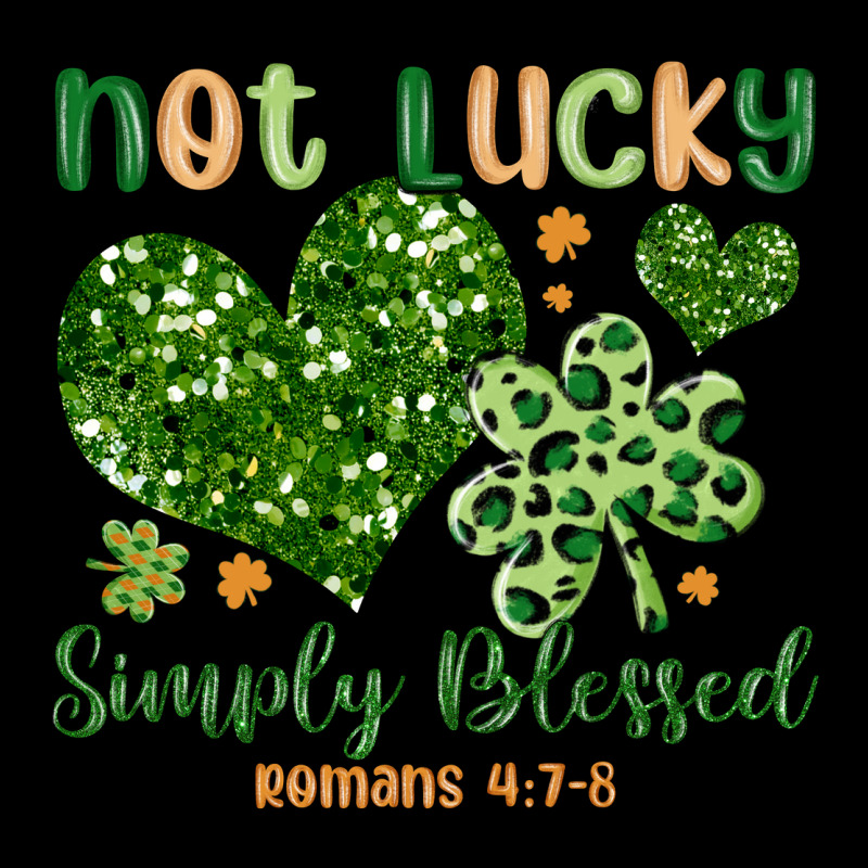 Not Lucky Simply Blessed Urban Heavy Tee by MaliasSmallBusiness | Teevron