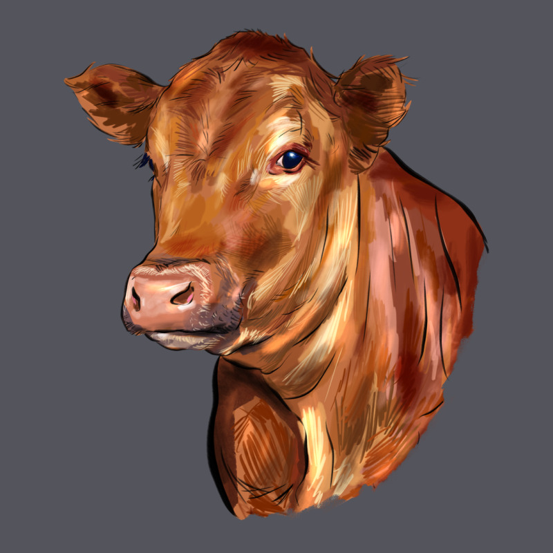 Red Angus Cattle Cow Vintage Hoodie by LillyAllenDesigns | Teevron