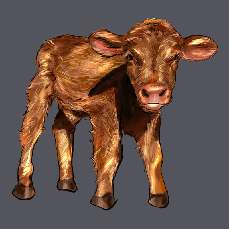 Red Angus Calf Vintage Hoodie by LillyAllenDesigns | Teevron